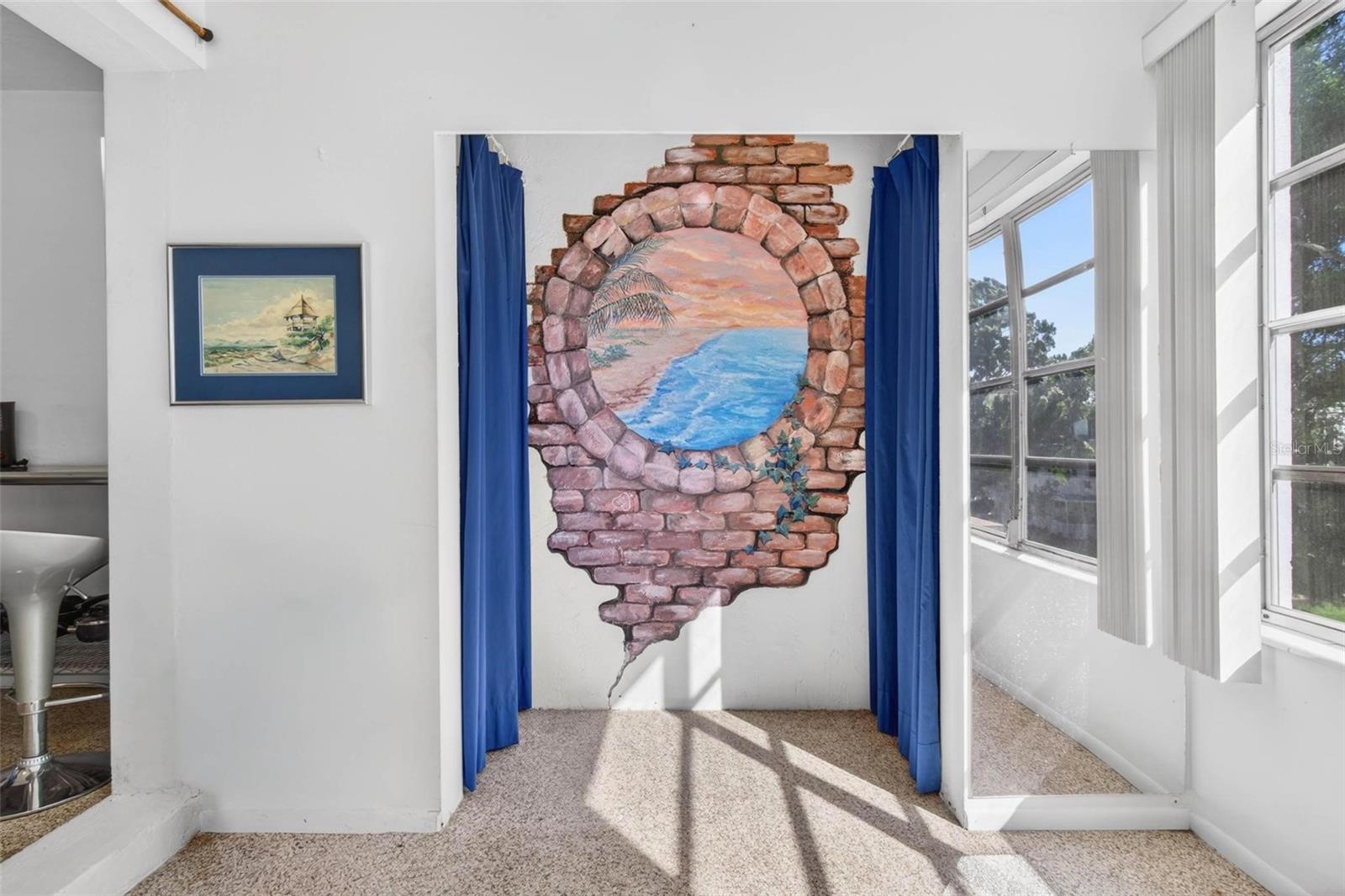 Florida Room Closet - Hand Painted Mural