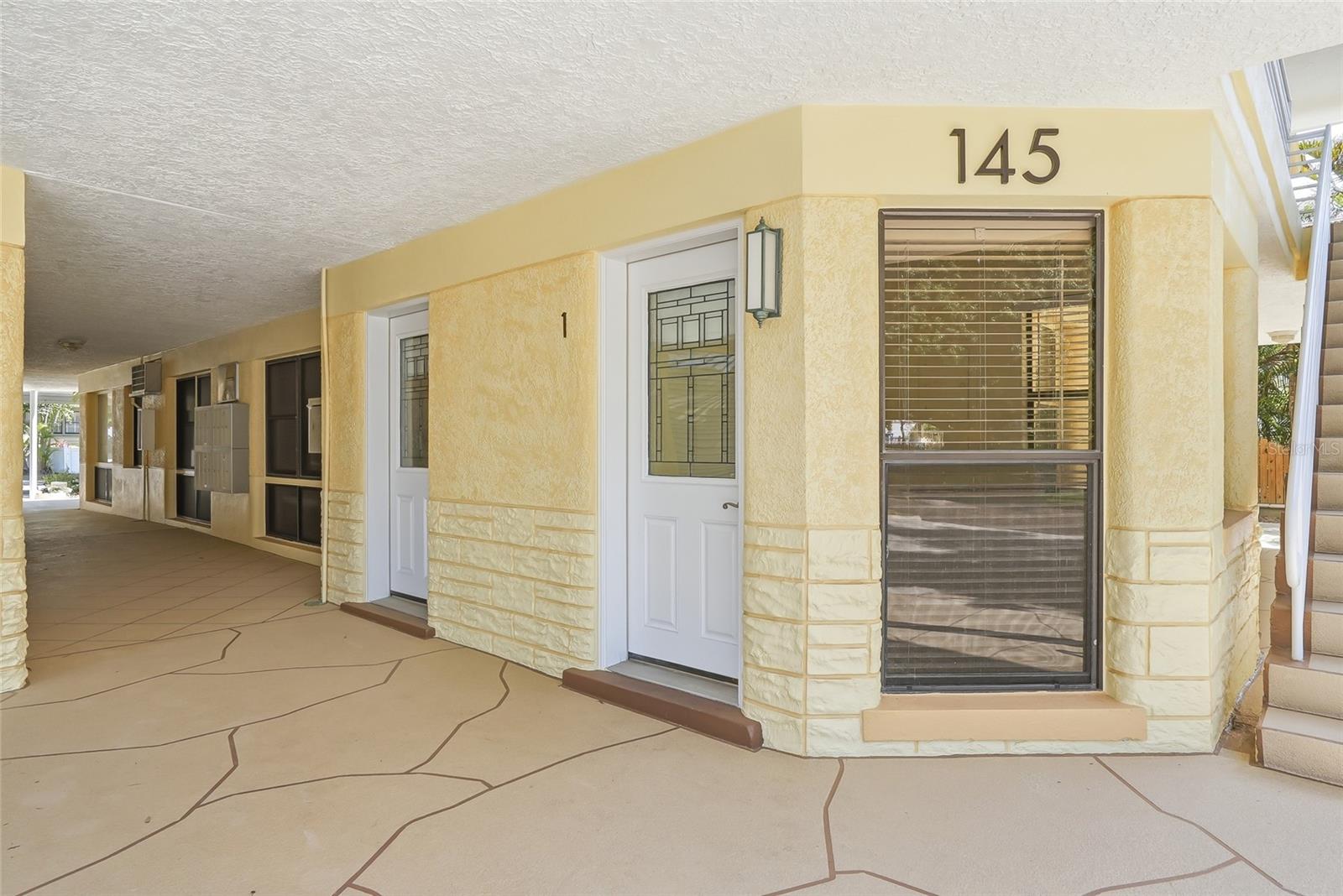 Unique to this unit, two separate entry doors.