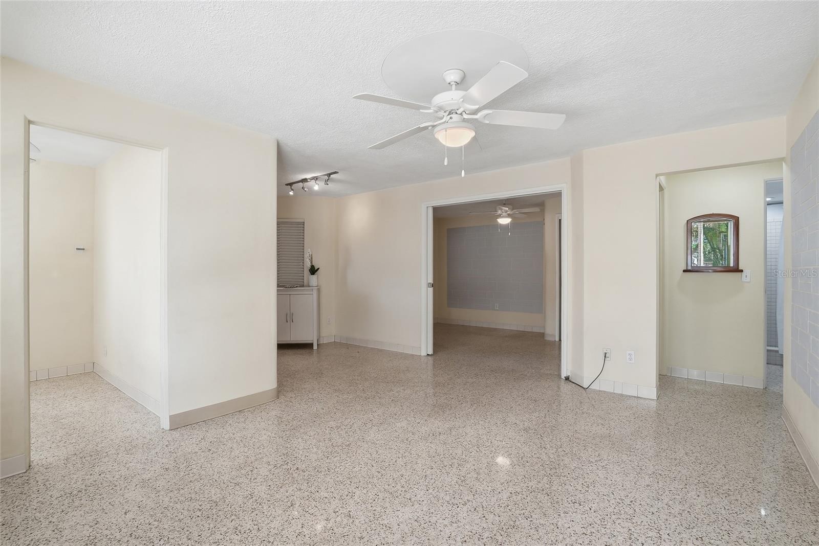 The floors are amazing in this condo.