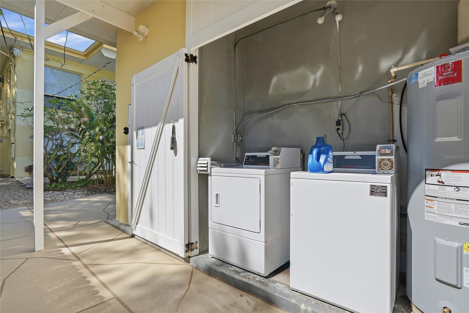 New community washer and dryer.