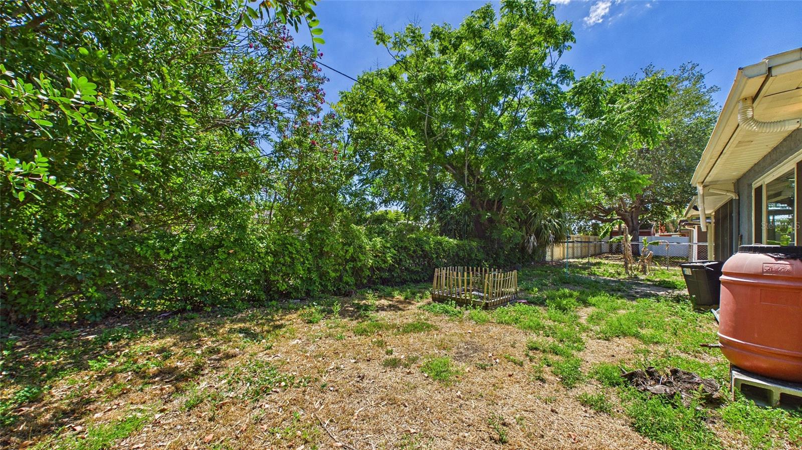 Fully fenced in yard for your pups!