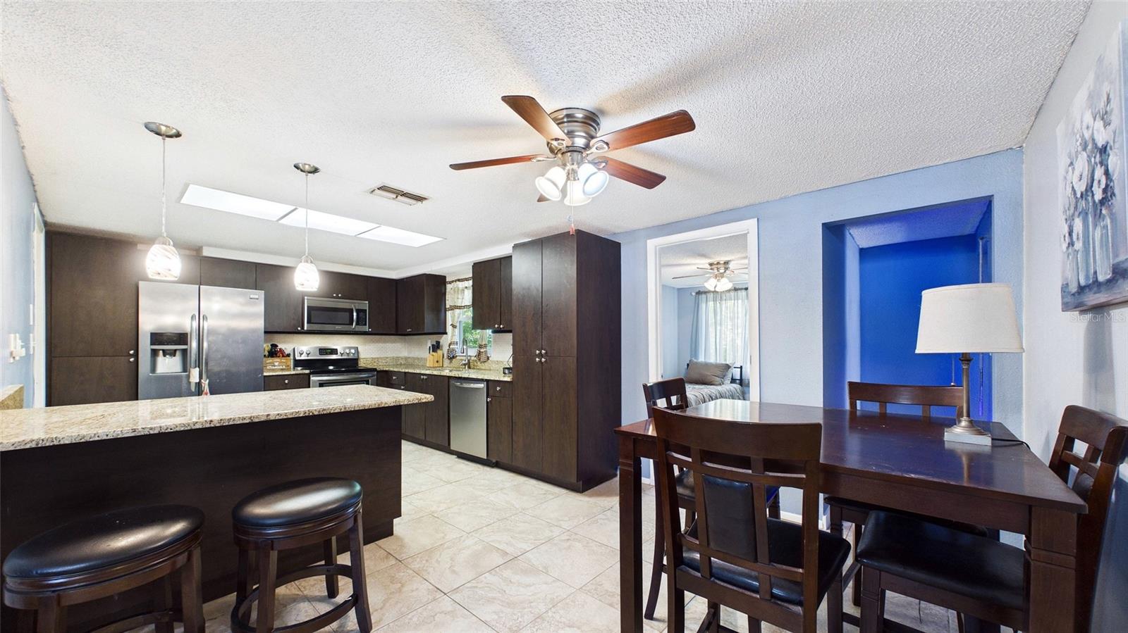 Dining room right off the kitchen