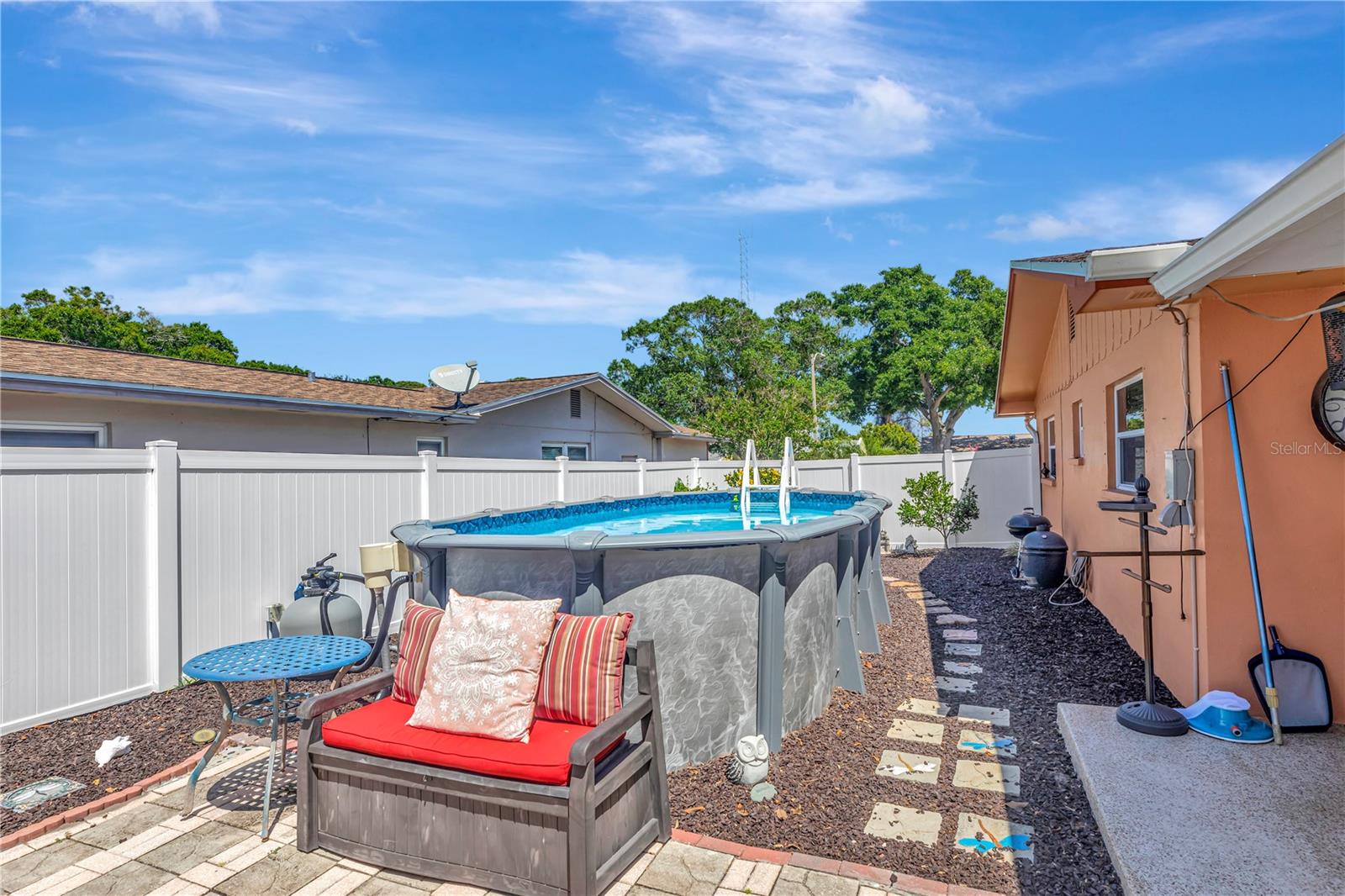 pool days will be awesome with this oversized above ground pool.