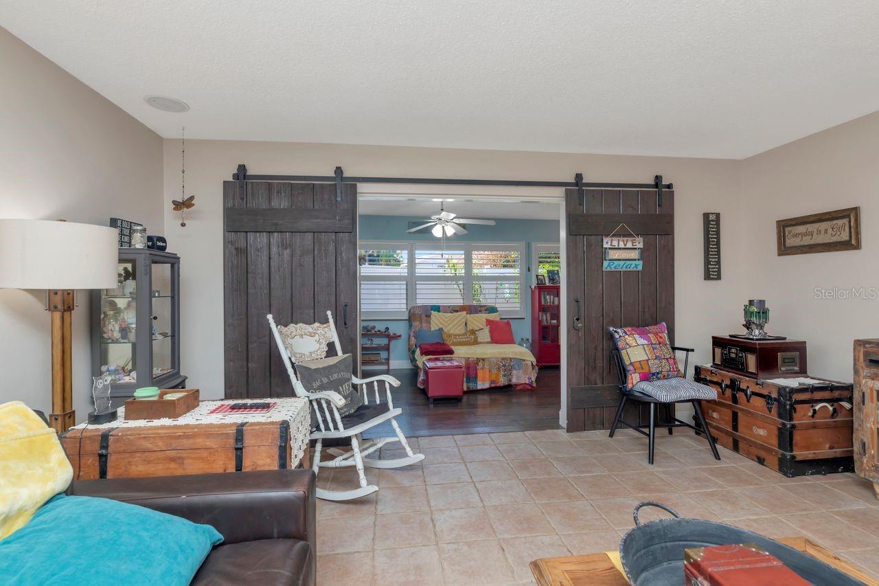 living room into sunroom