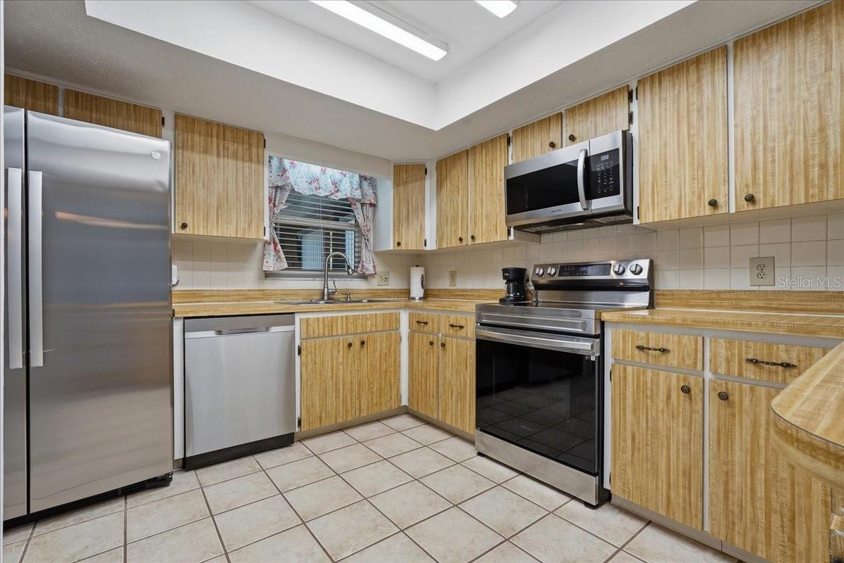 Kitchen with 2022 Stainless Appliances
