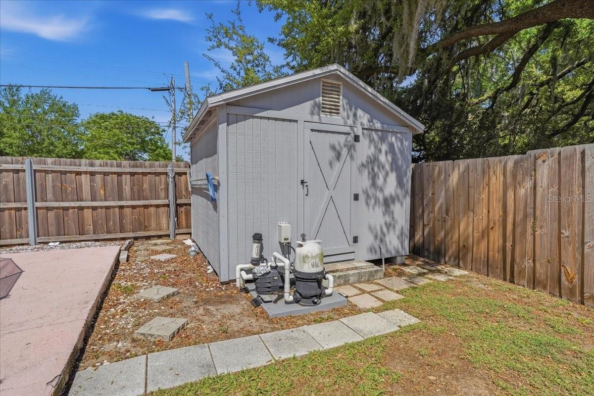 Shed is approx 10'x10'