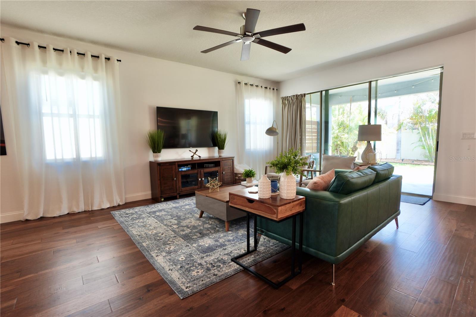Beautiful wood floor throughout the home.