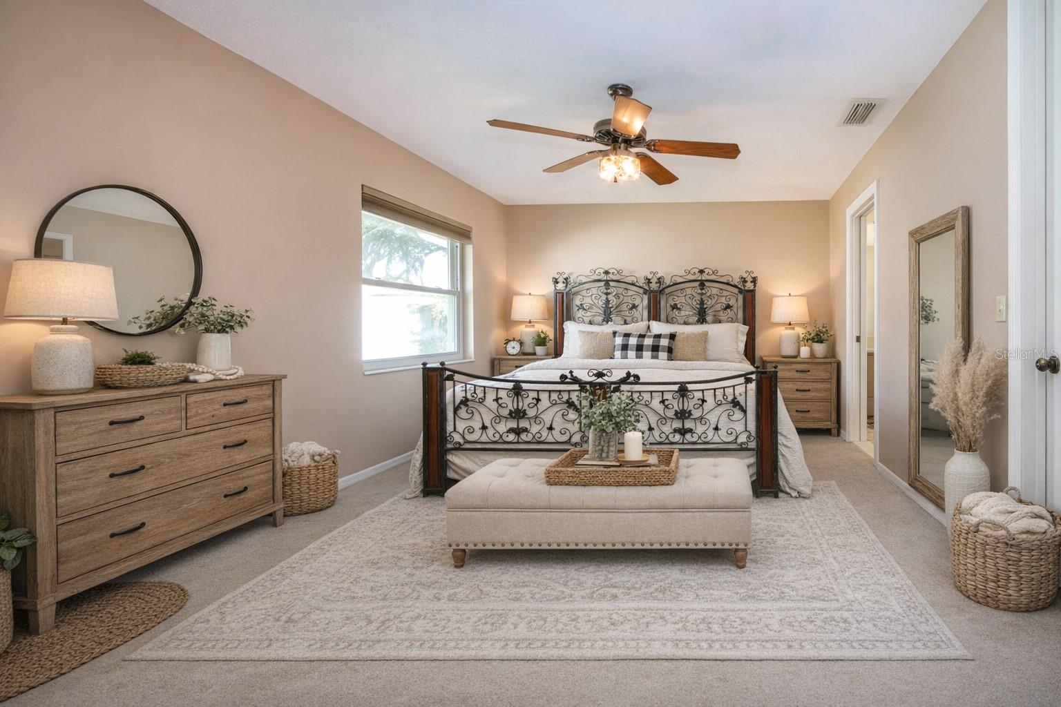 Staged Primary Bedroom