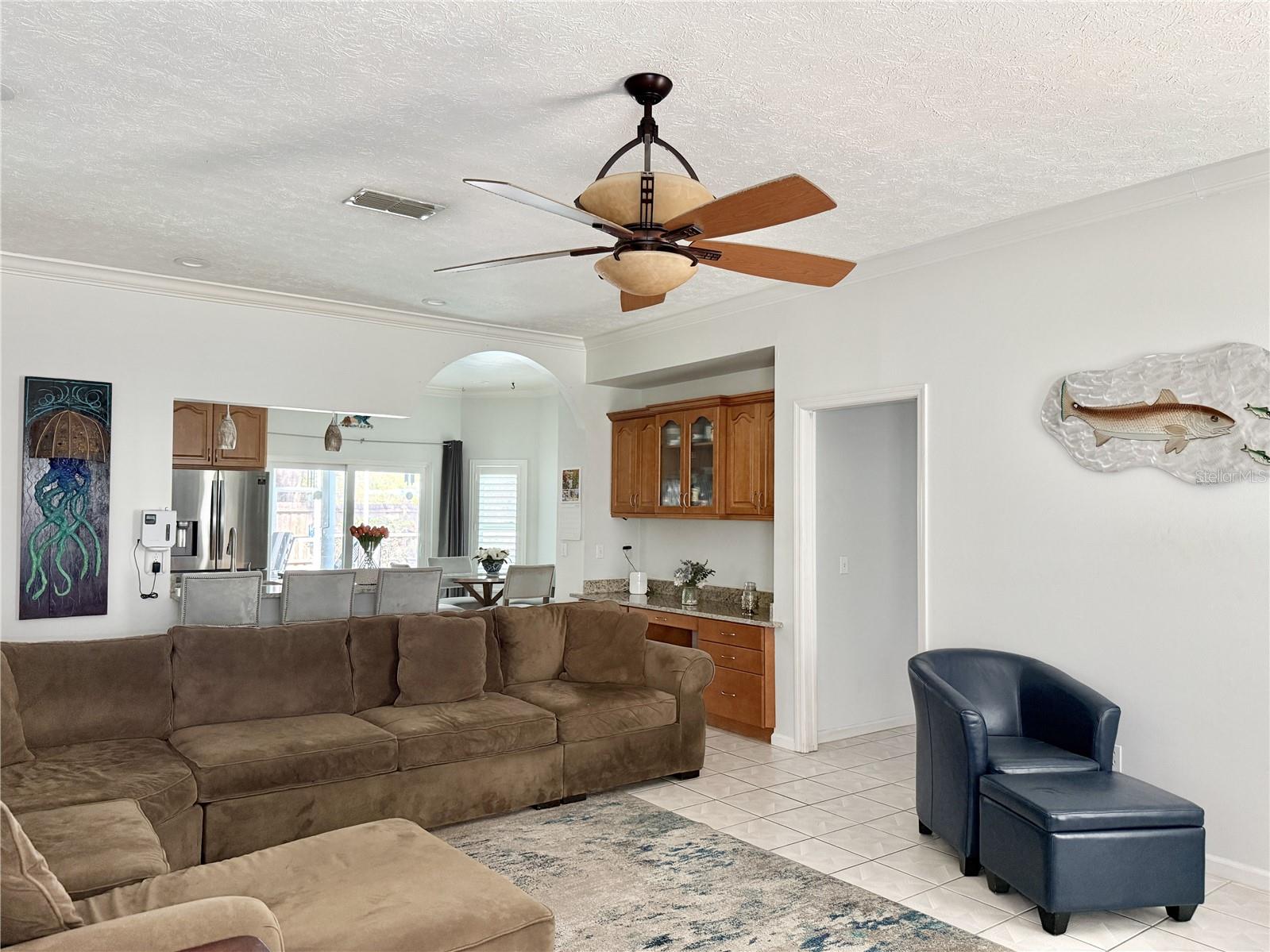 Family Room - Located Just Off the Kitchen