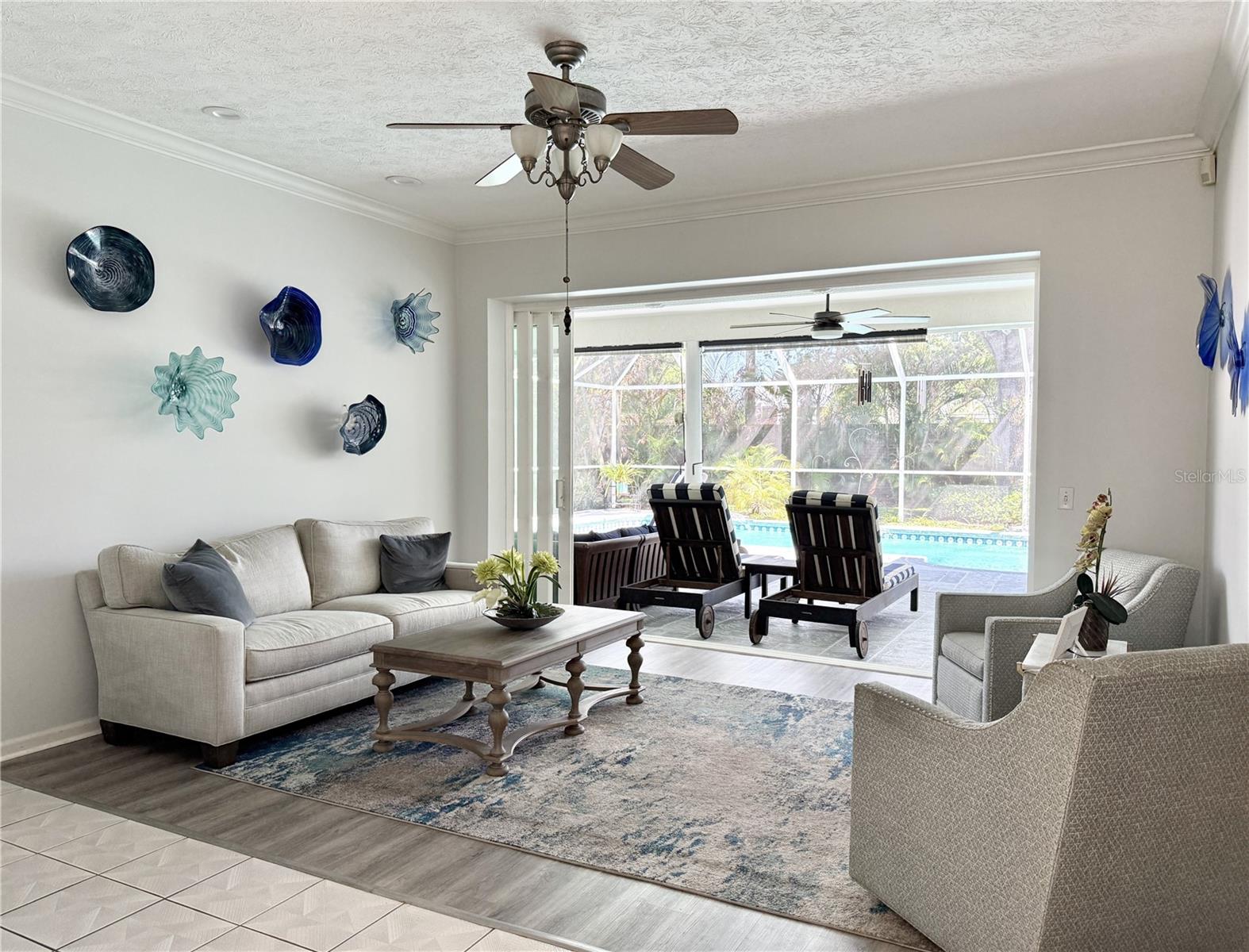 Formal Living - Sliders Open to Outdoor Covered Living Space