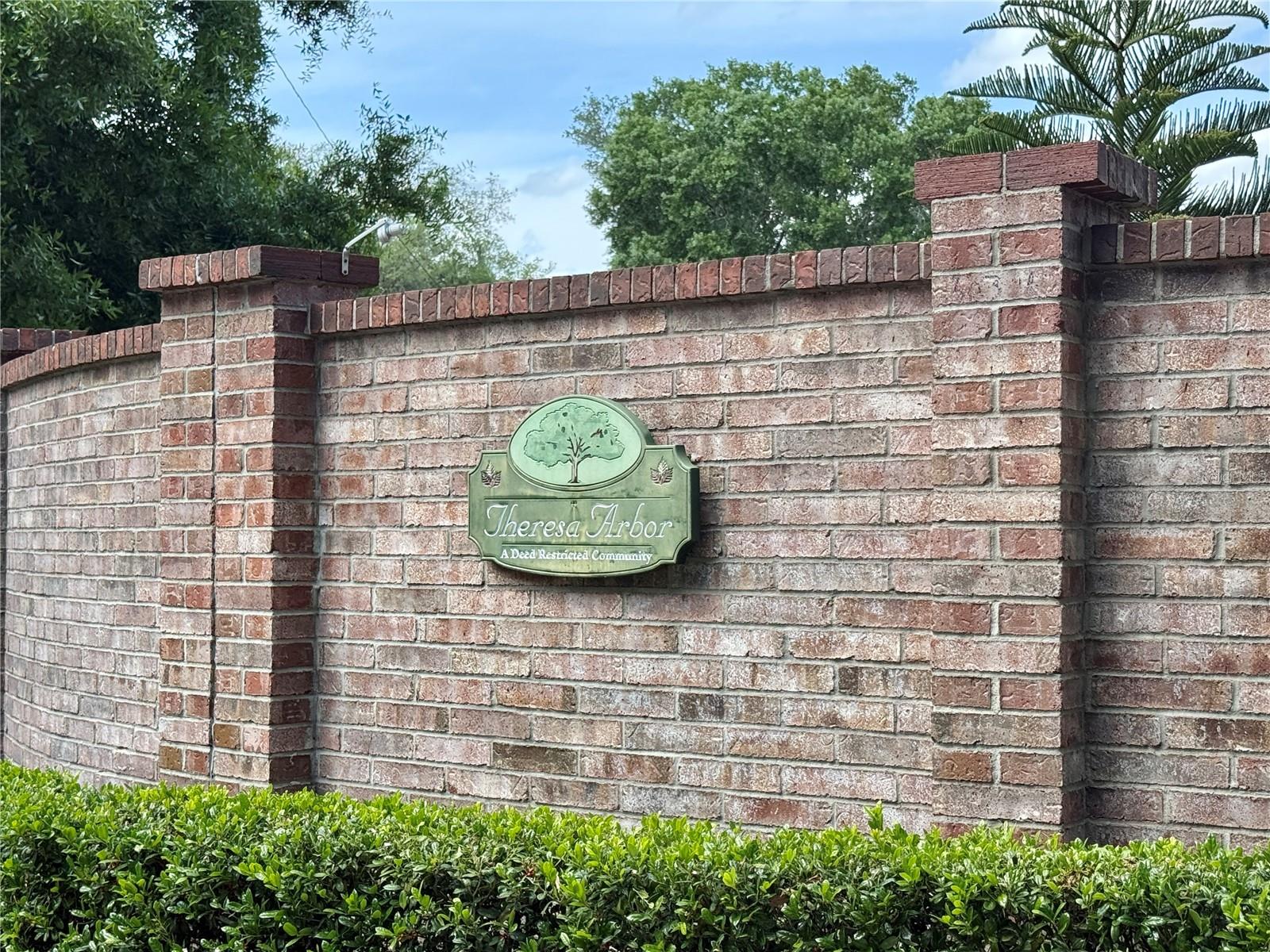 Entrance to Theresa Arbor