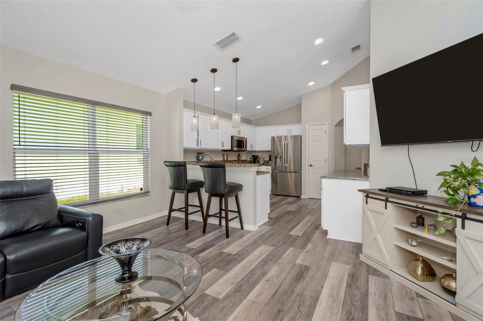 Family Room and Kitchen