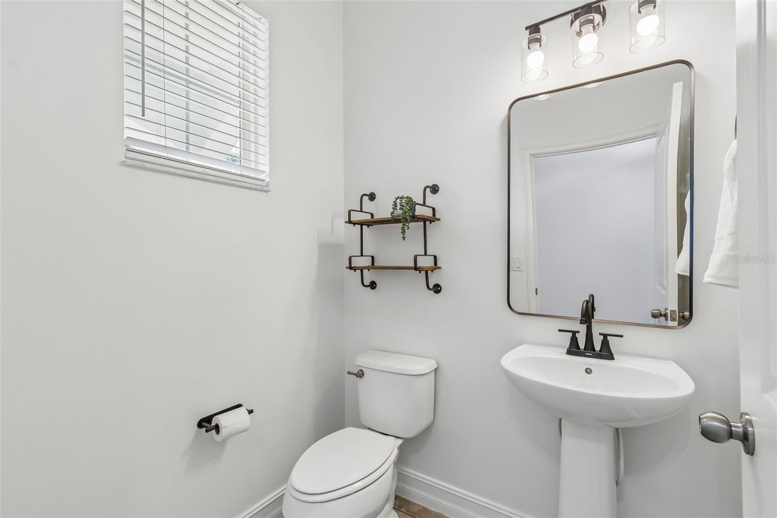 Half bathroom downstairs