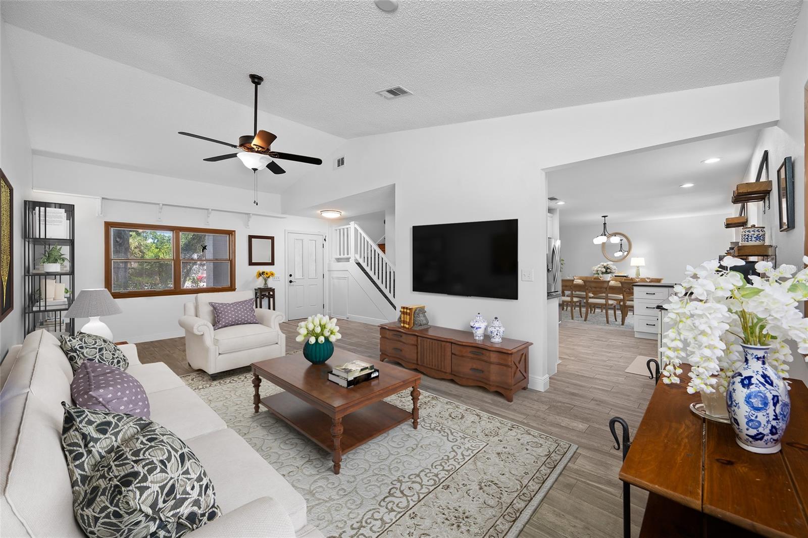 Staged Living Room / Family Room