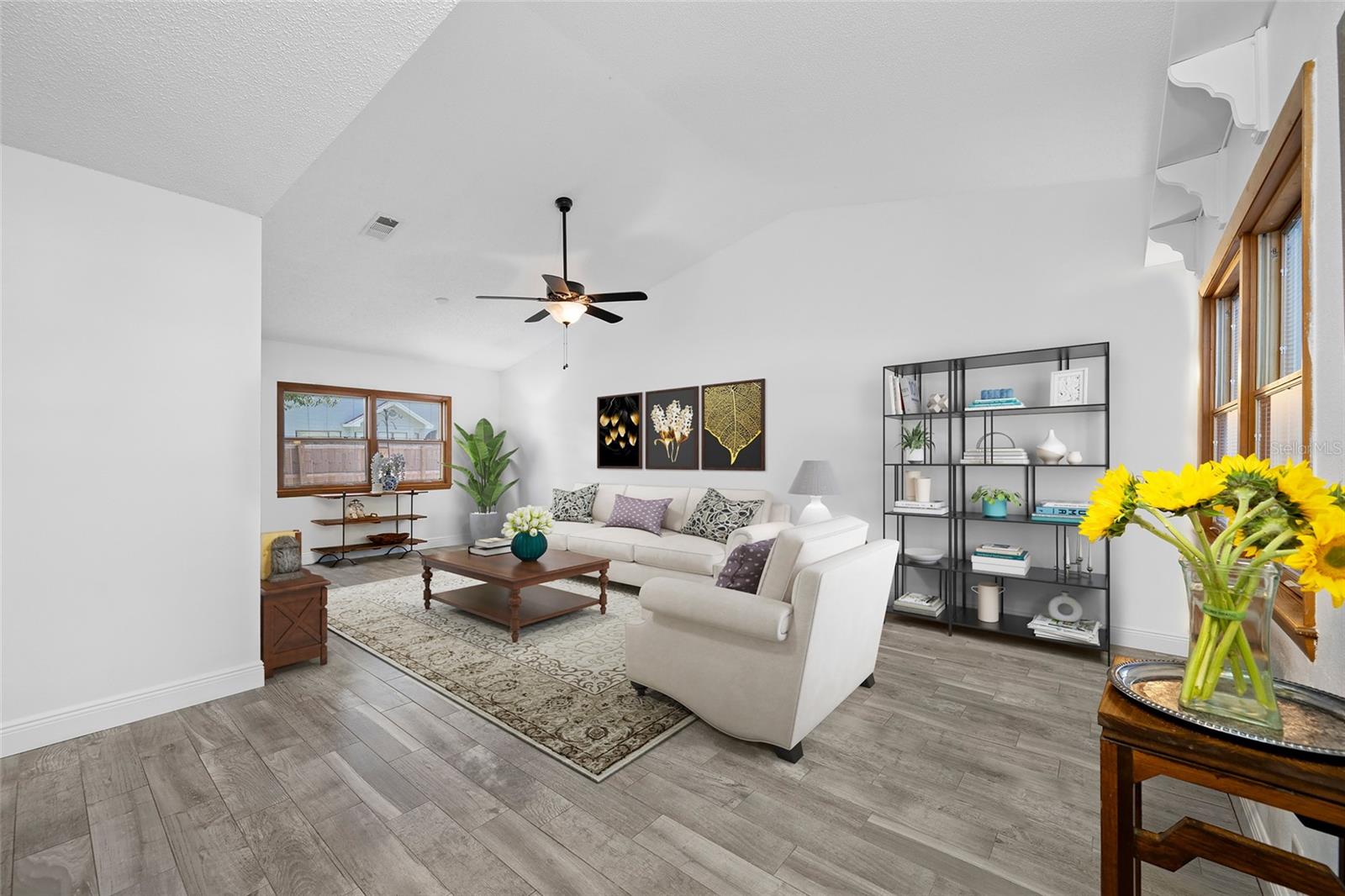 Staged Living Room / Family Room