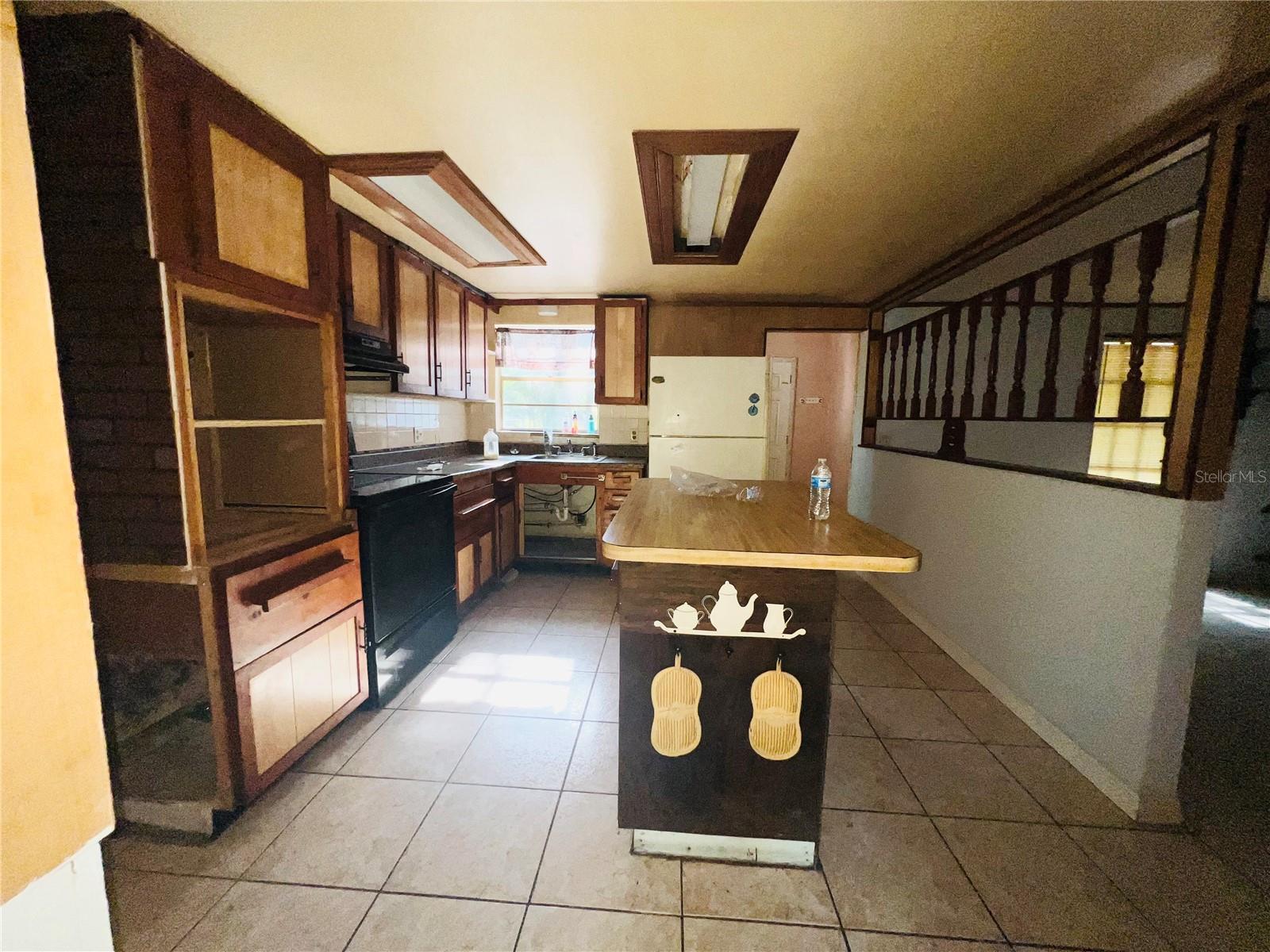 KITCHEN VIEW FROM LIVINGROOM OR DINING ROOM