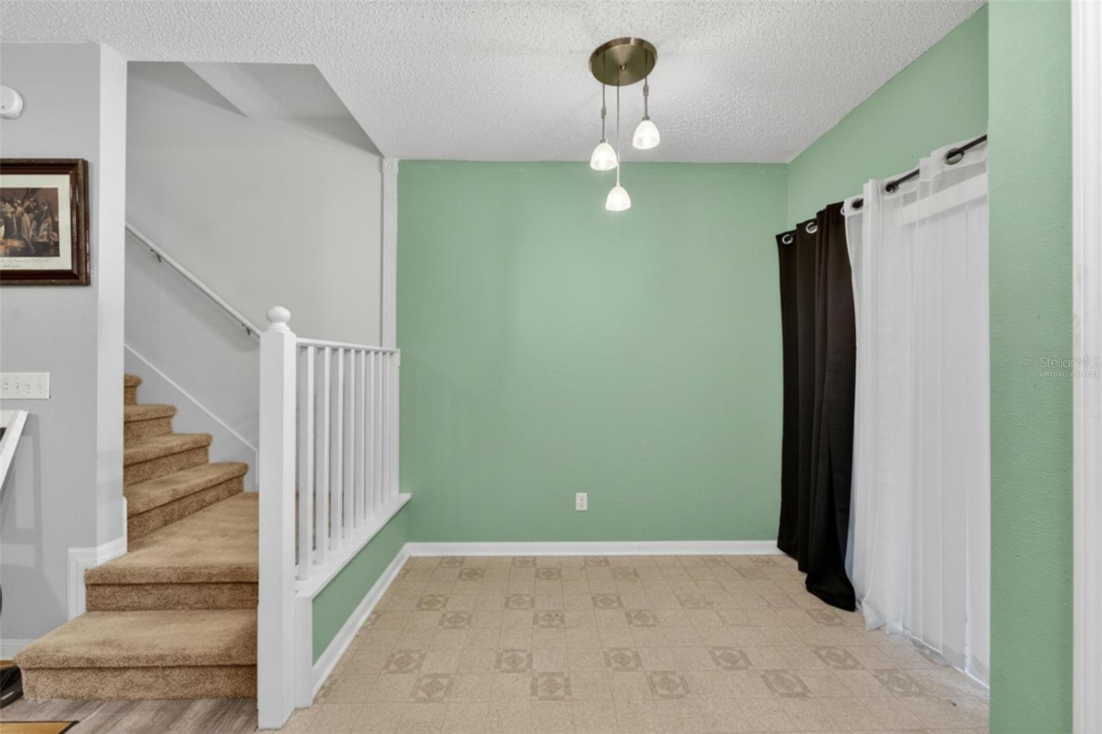 dining area virtually staged