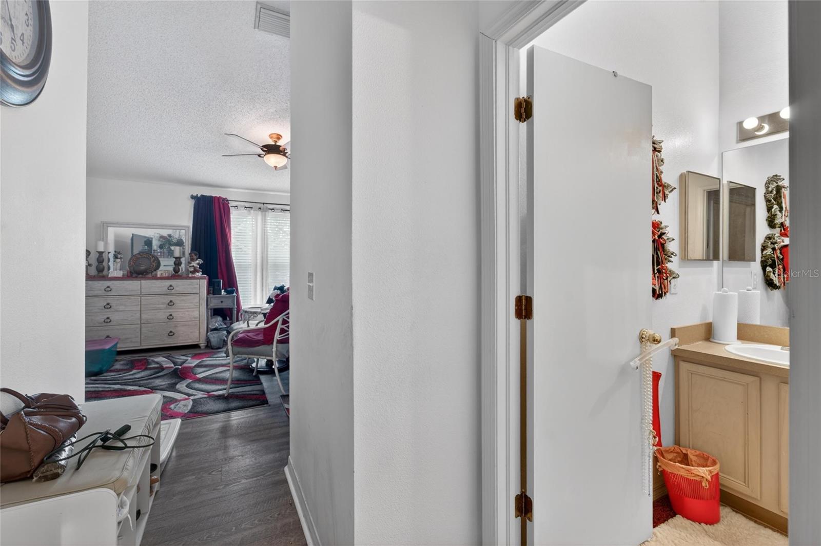 upstairs hallway to master bedroom