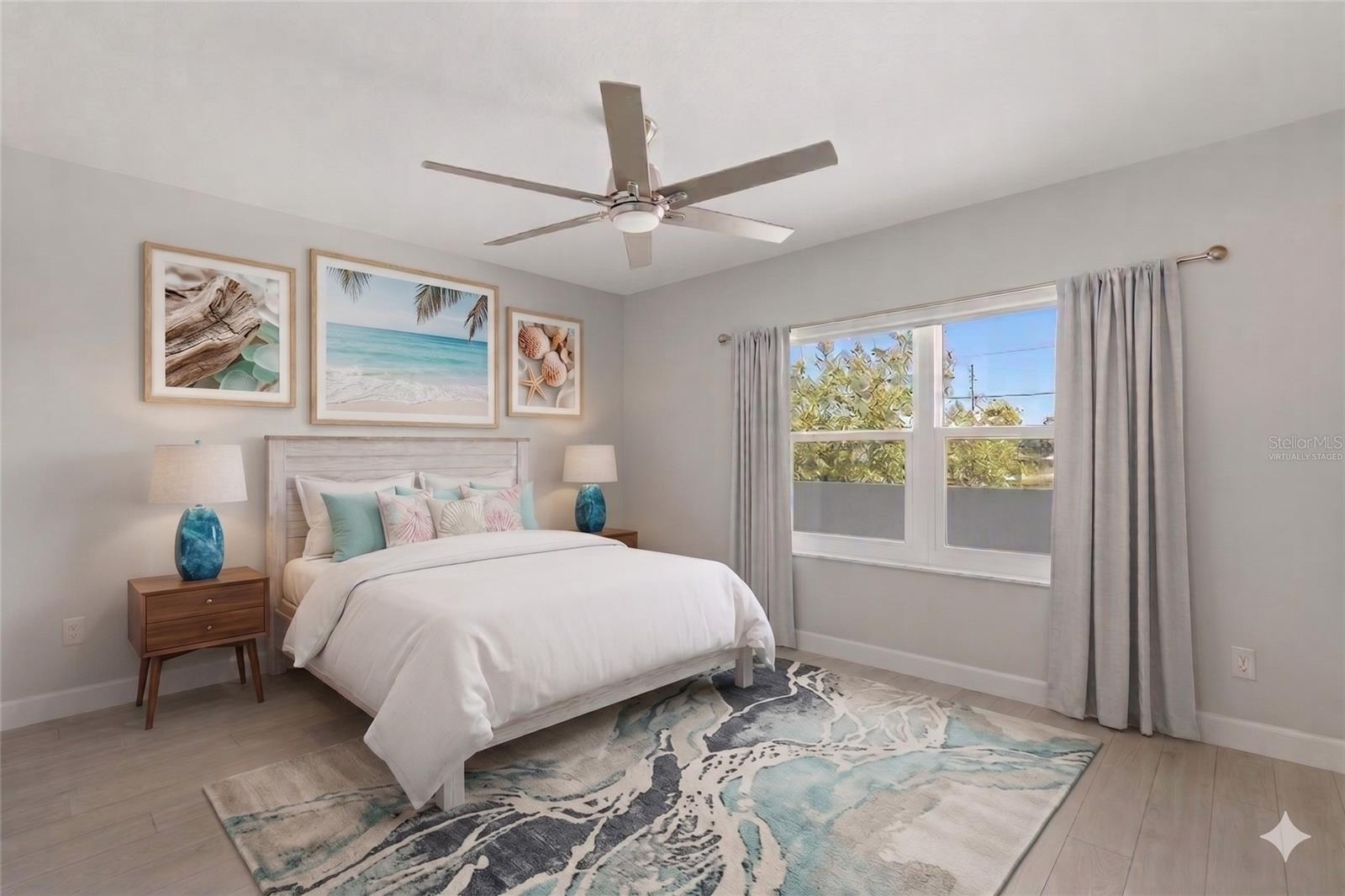 Virtually staged 3rd Bedroom or office.