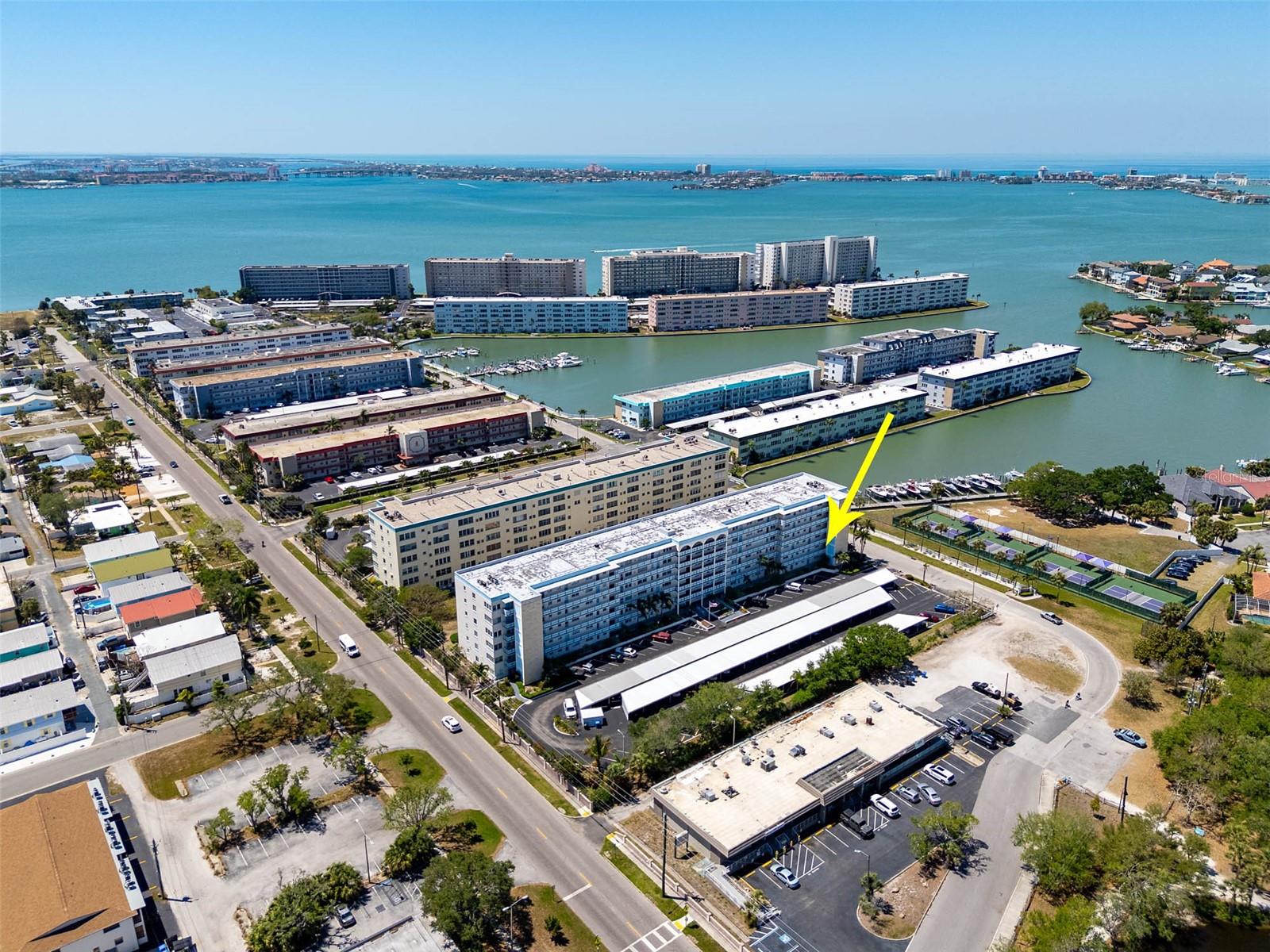 Unit 215 located in the Kenmore Bldg - First Bldg on your left as you enterTown Shores of Gulfport