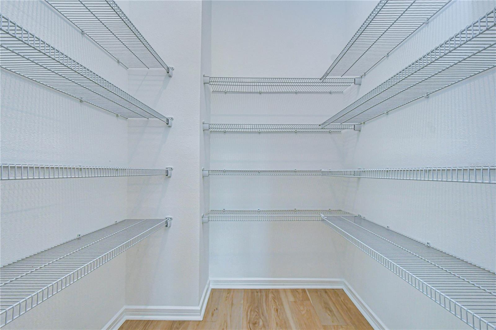 Oversized walk-in pantry