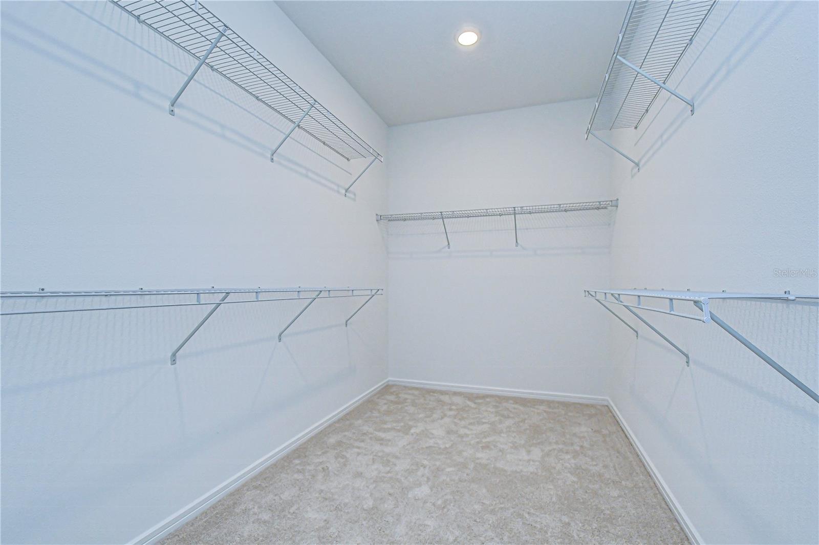 Large walk-in closet for storage