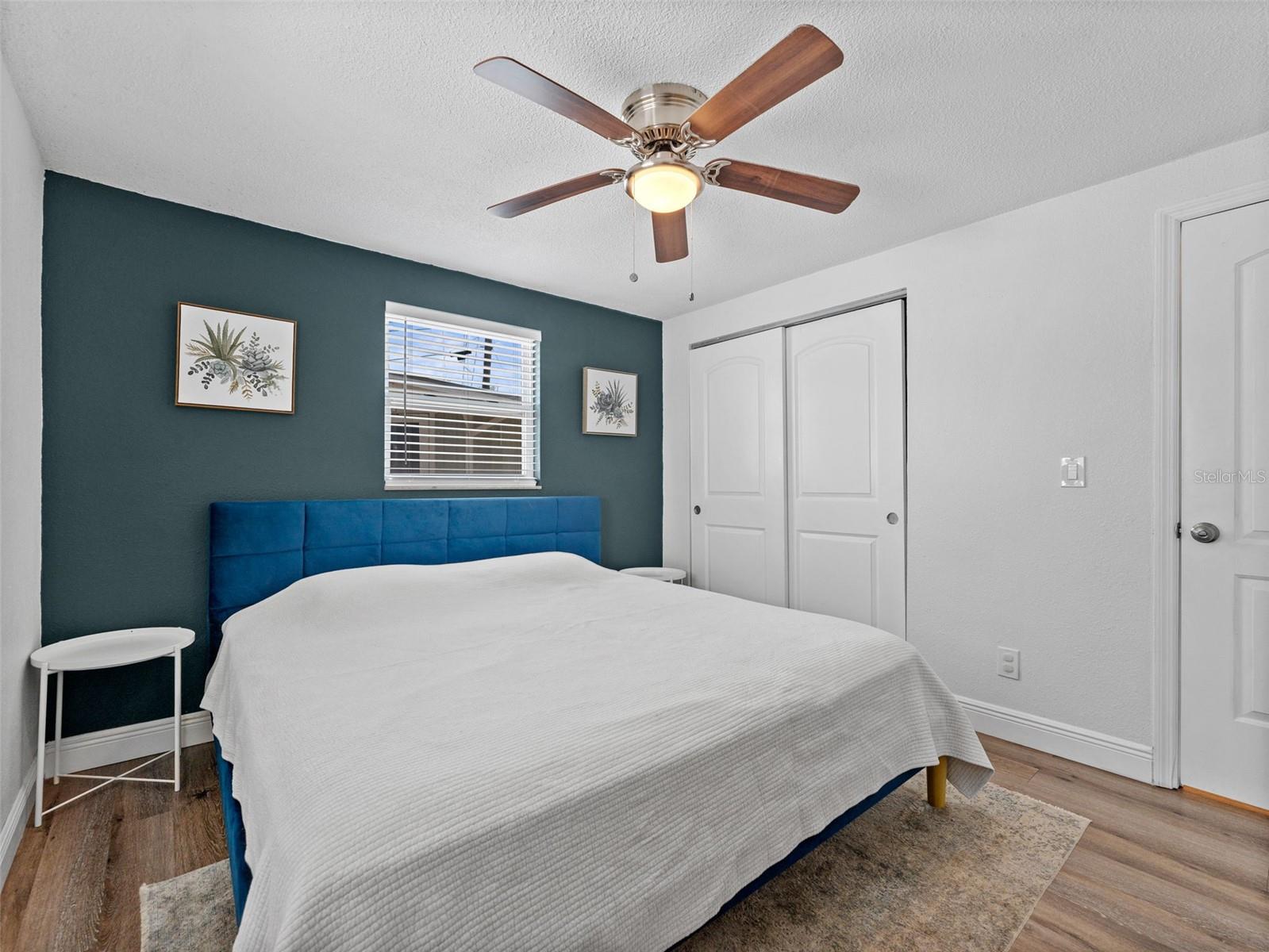 Primary bedroom with built in closet