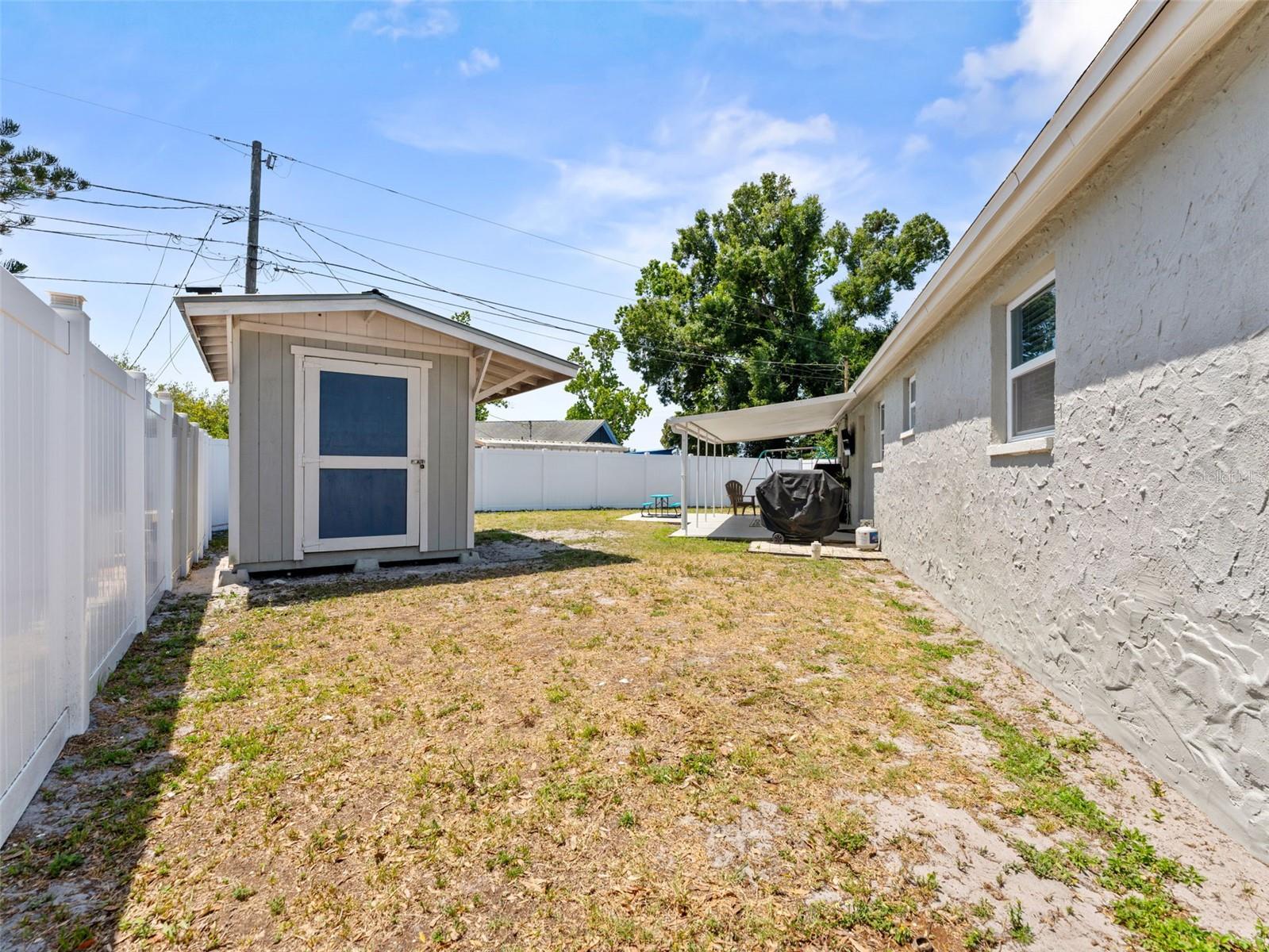 Backyard from corner