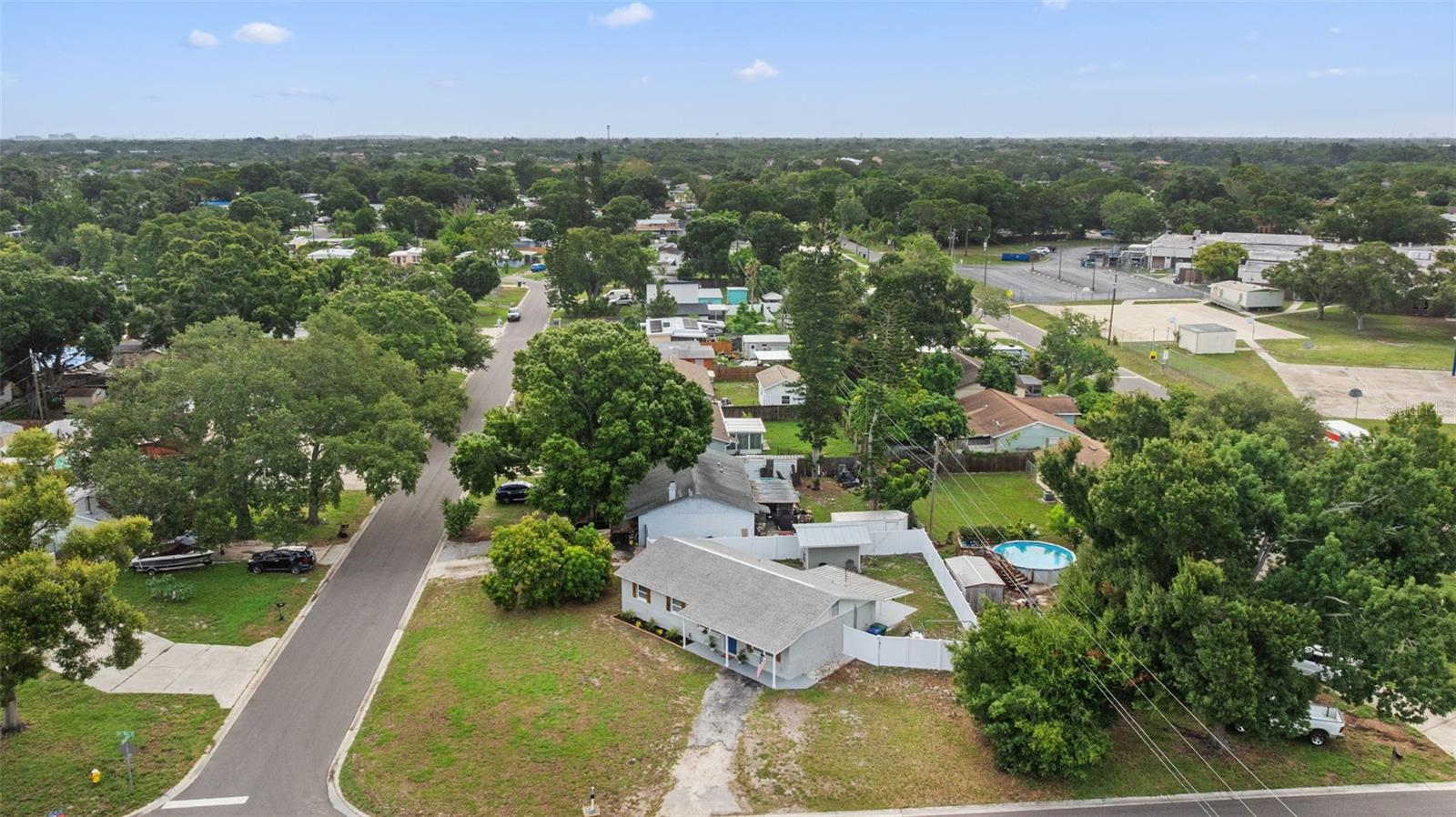 Situated on a .20 acre corner lot