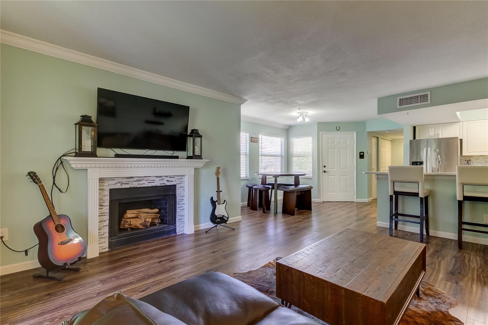 Wood Burning Fireplace