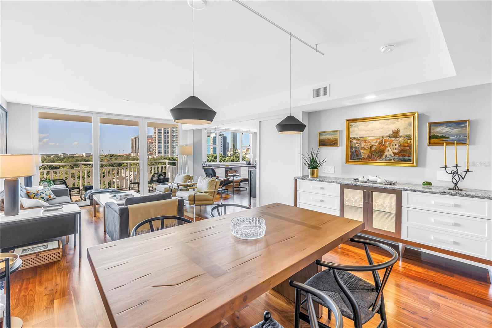 Dining/living area view of Downtown St Petersburg