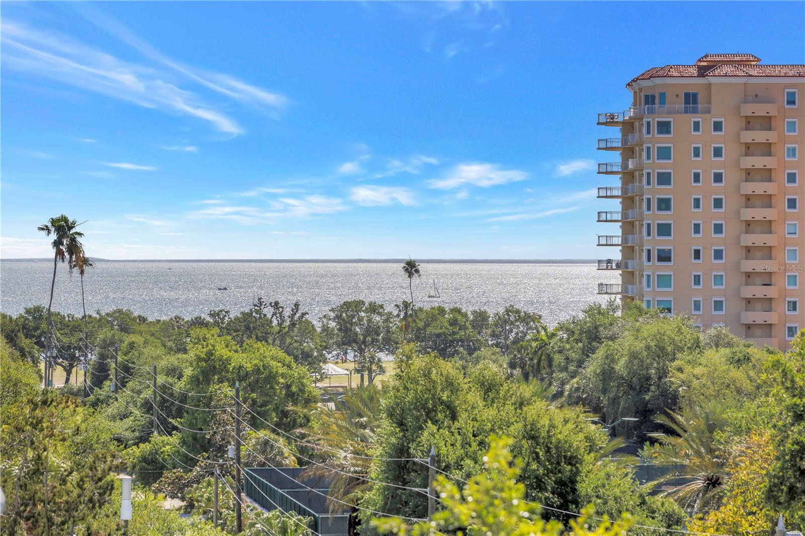 East view from the 98 sq ft balcony in Unit 708
