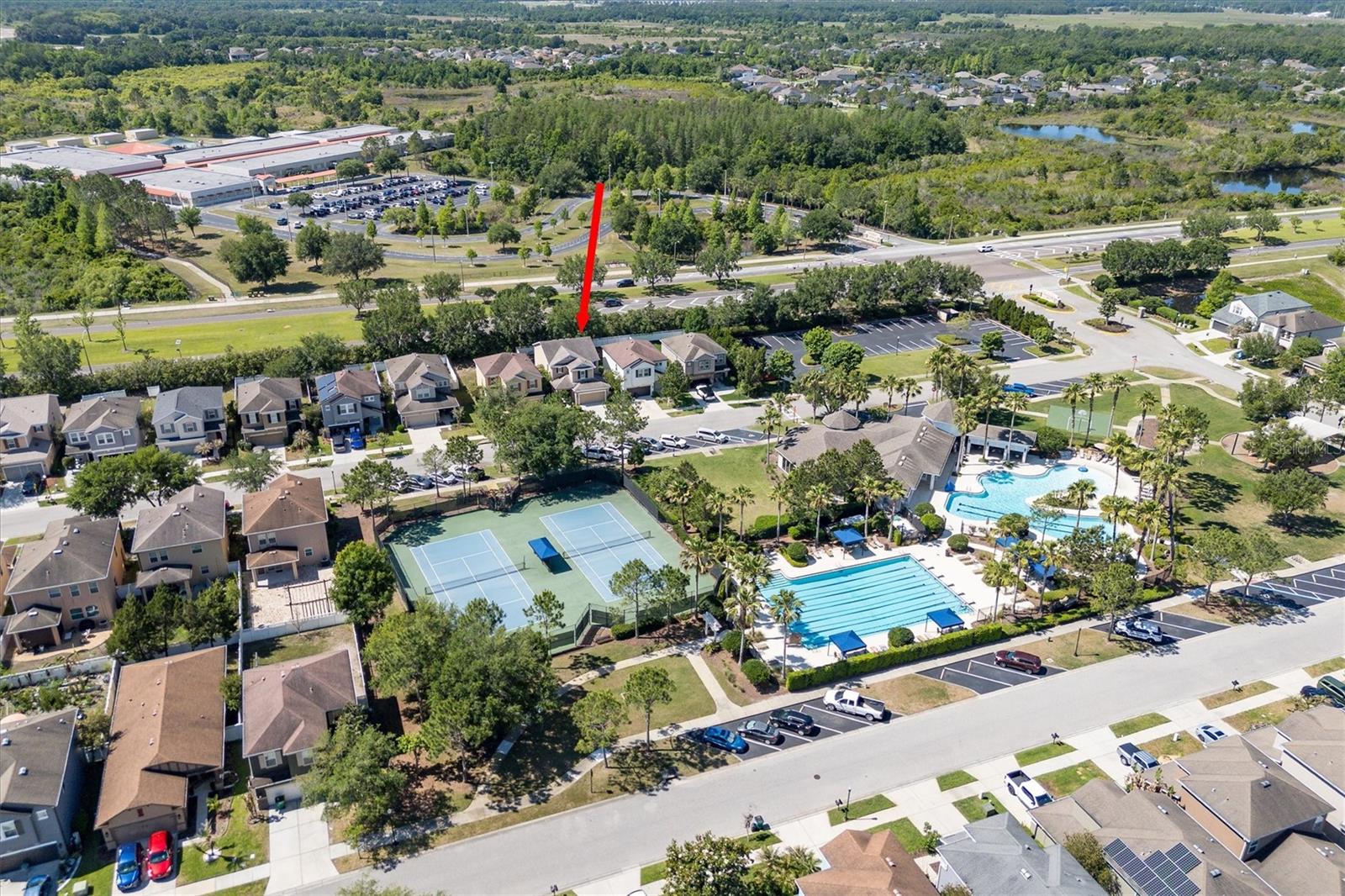 Home showing location of Watergrass Elementary school and neighborhood recreation area