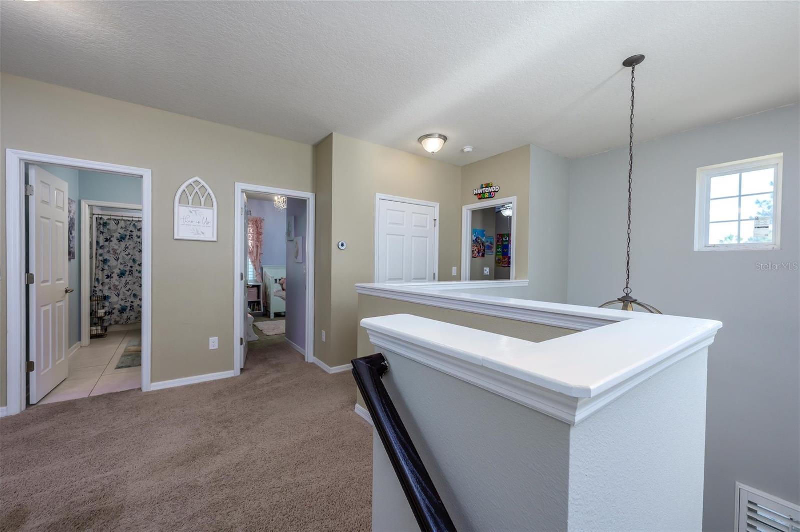 Upstairs landing area