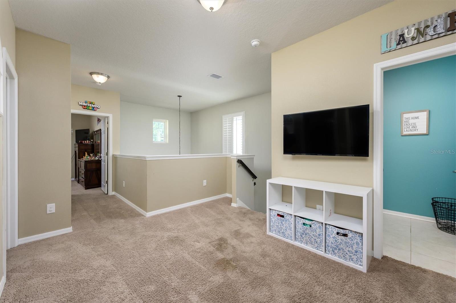 Upstairs open landing area