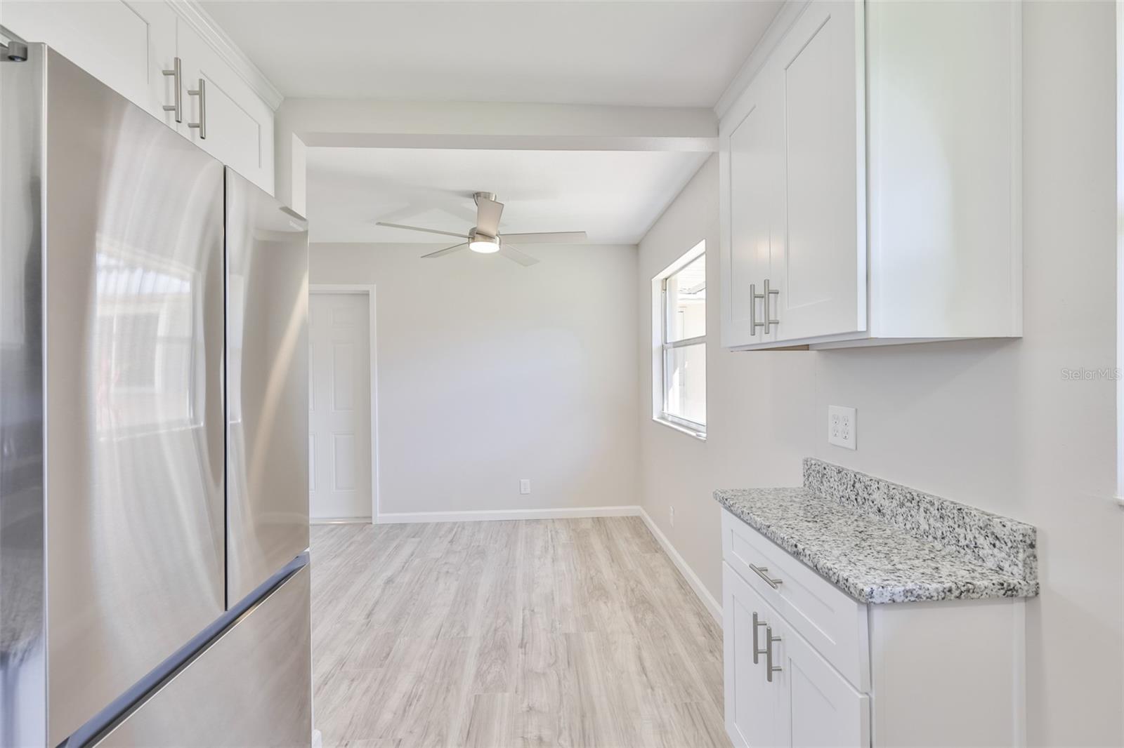 dining area off of the kitchen