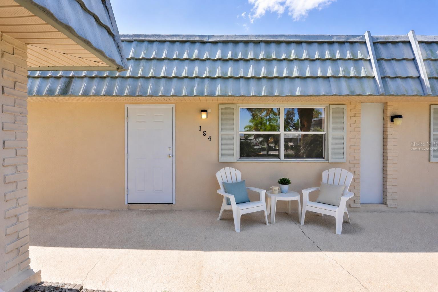 virtually staged front of the house