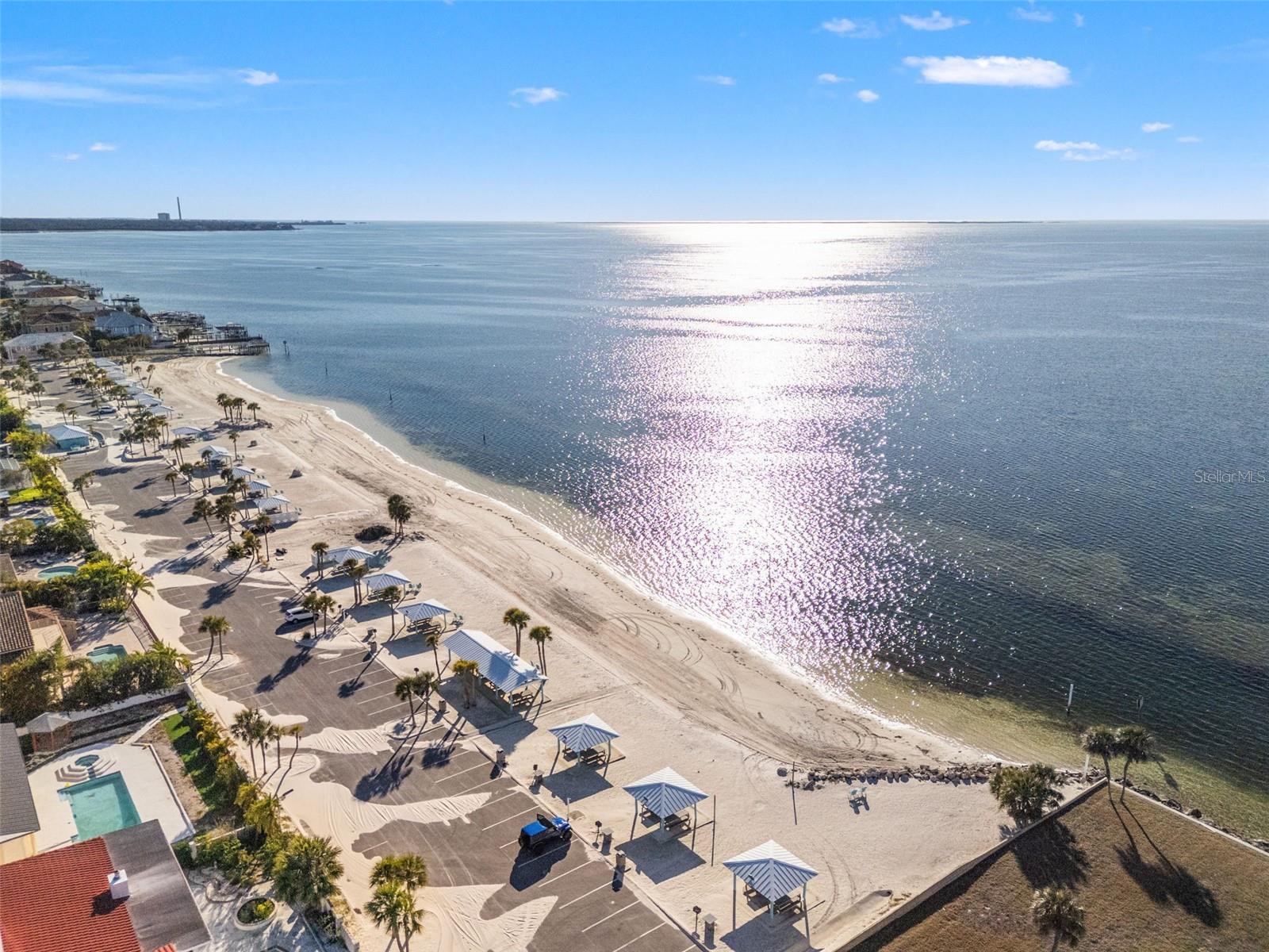 Gulf Harbors private beach