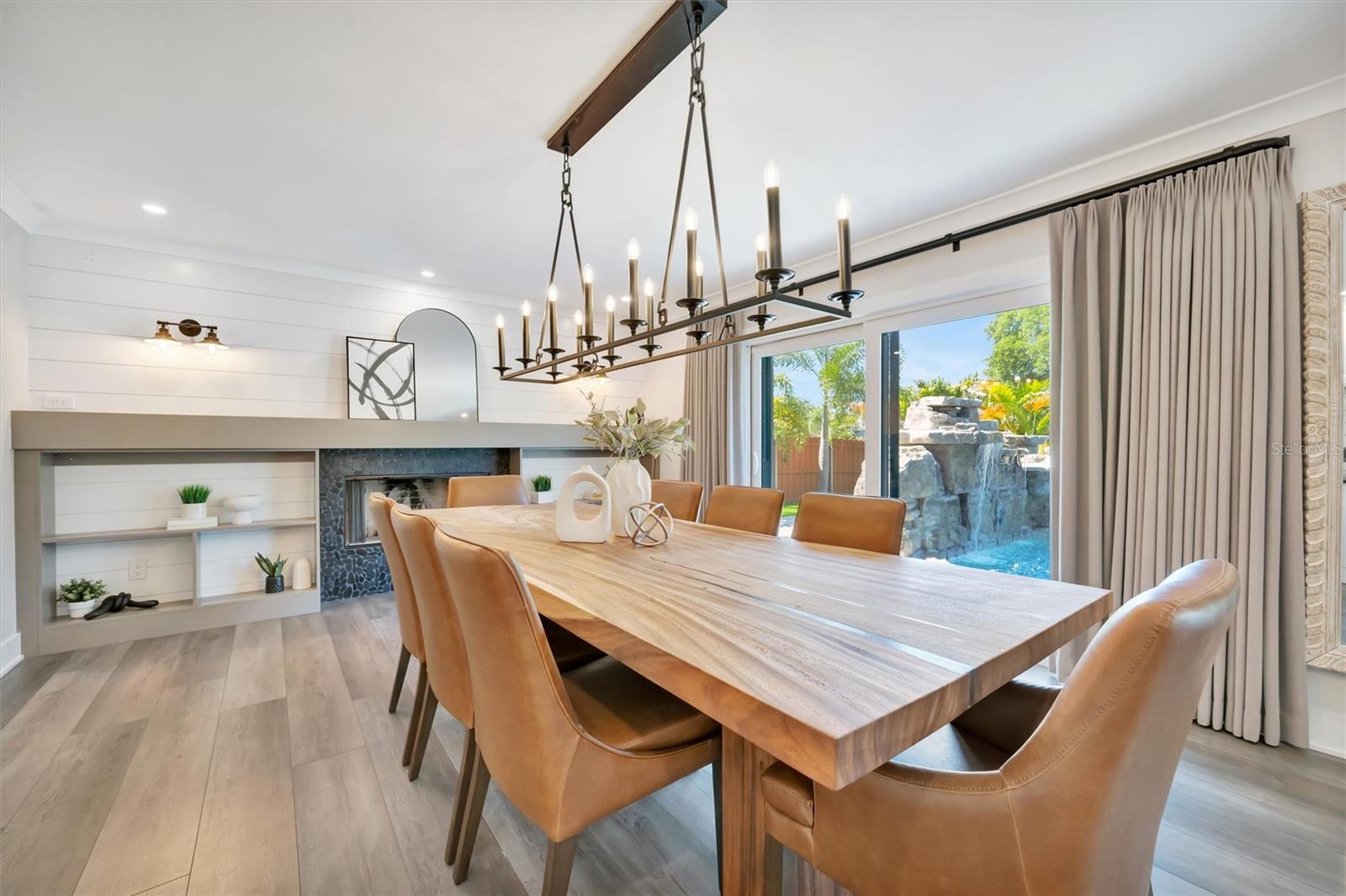 The Family Room and the Dining Room