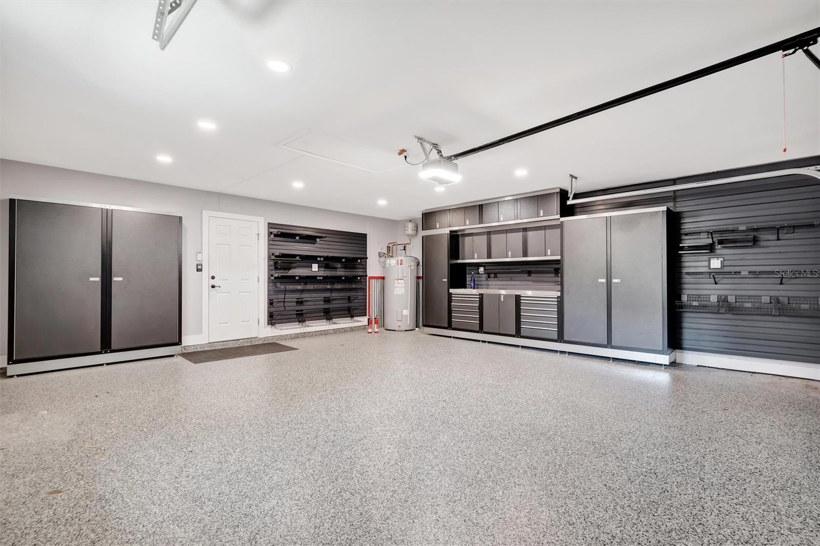 The oversized 2 car garage