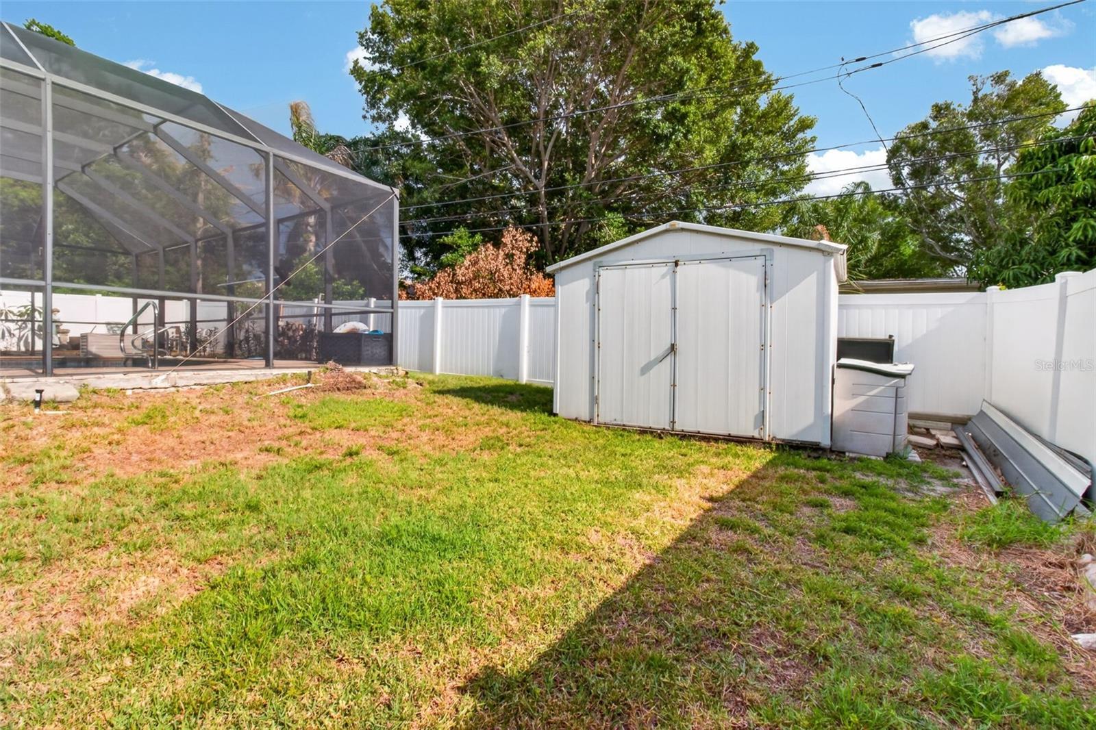 Backyard storage shed