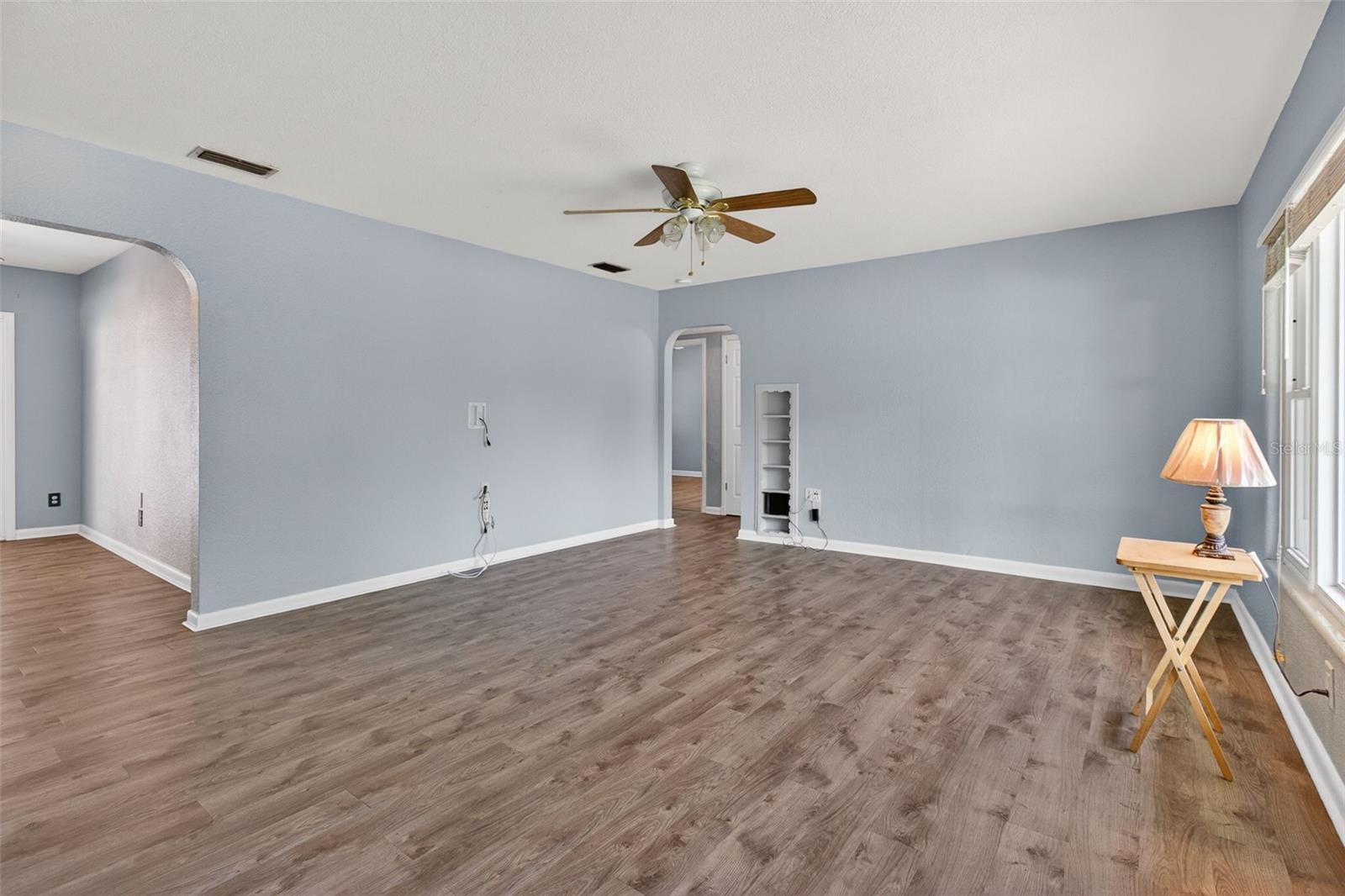 Living Room with Luxury Vinyl flooring