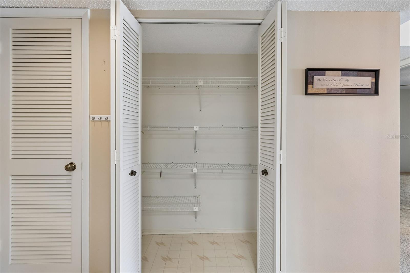 Spacious pantry
