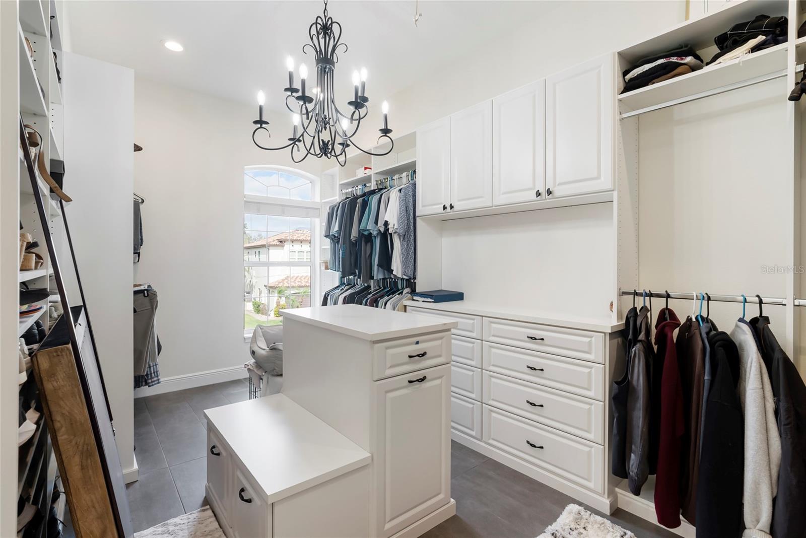 Large custom designed walk-in closing