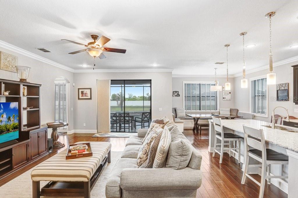 Beautiful Engineered Hardwood throughout main areas
