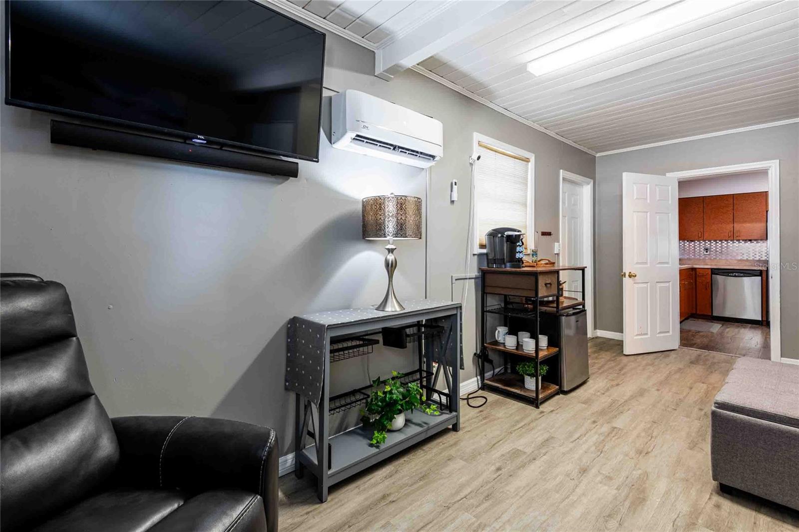 The door on the left is the entrance to the in-law suite.