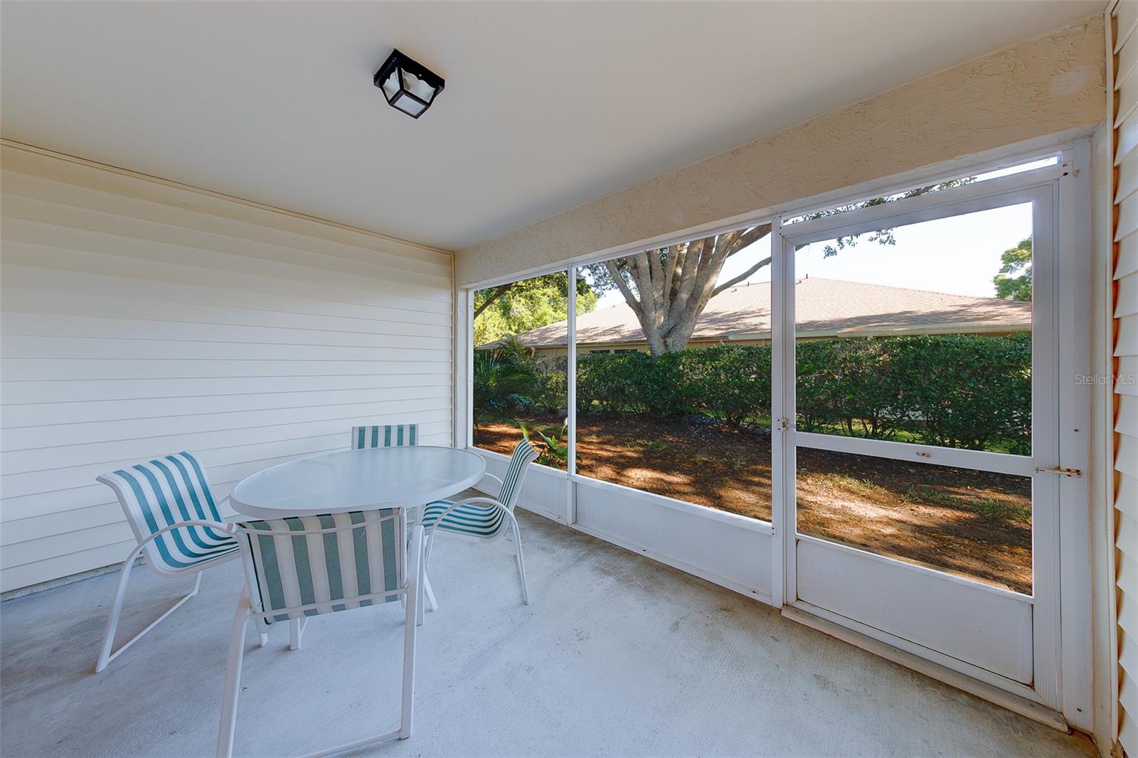 Screened patio
