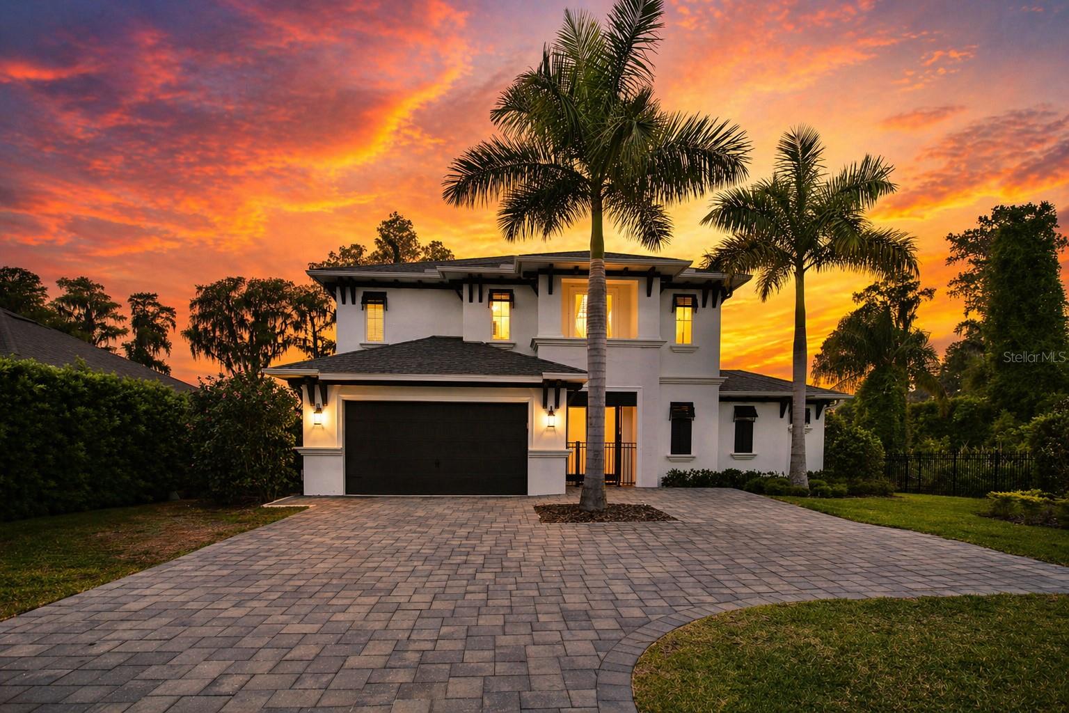 Sunset over 17104 Crawley Rd.