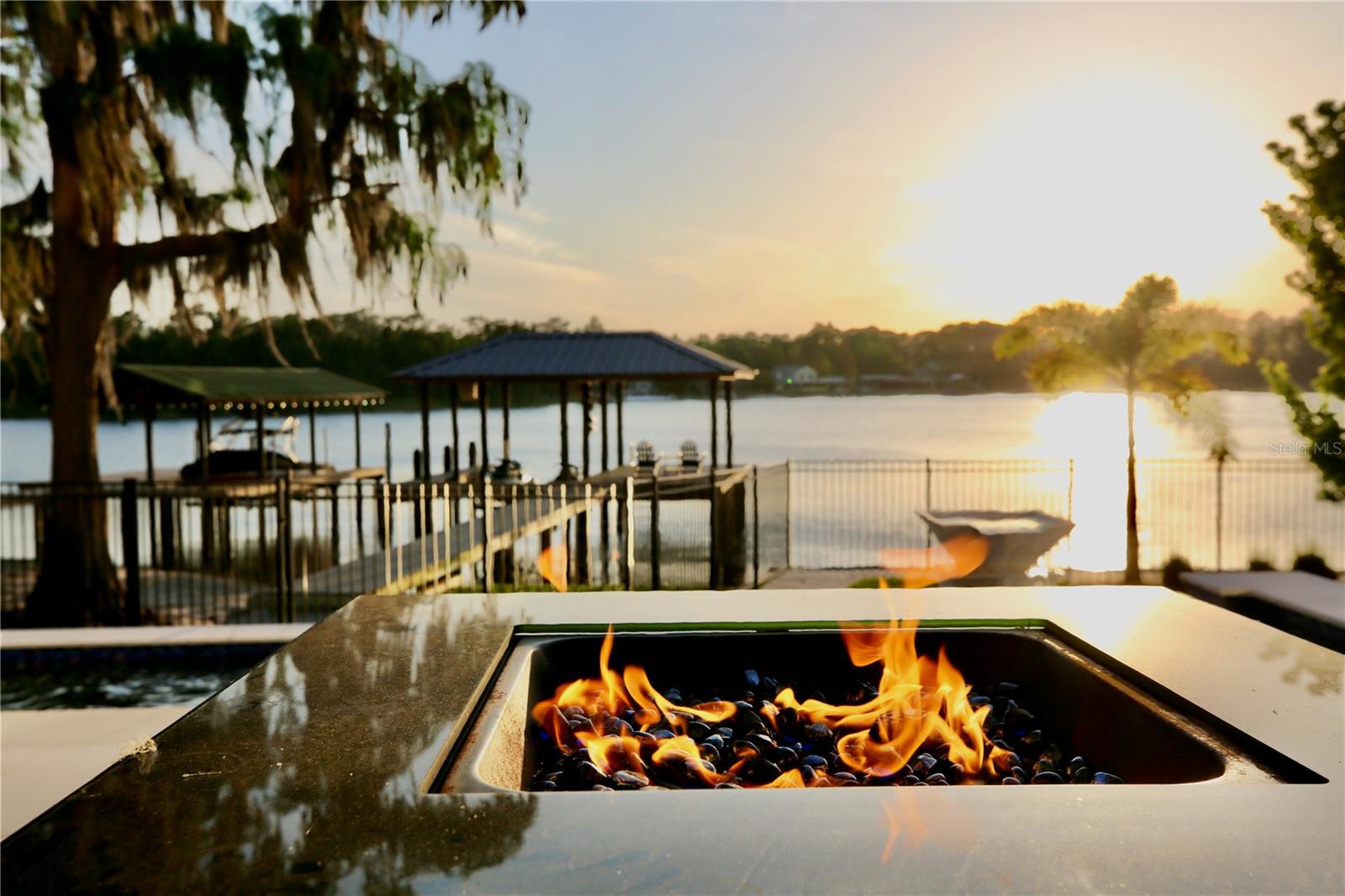 Rainbow Lake at sunset