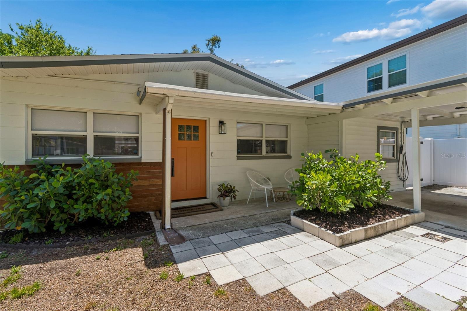 Paver walkway to Front Door